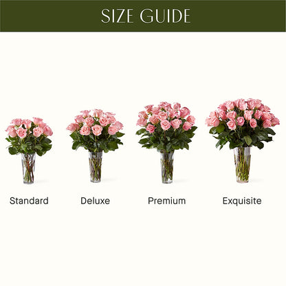 Long Stem Pink Rose Bouquet –  Blossom Shop, Conroe TX