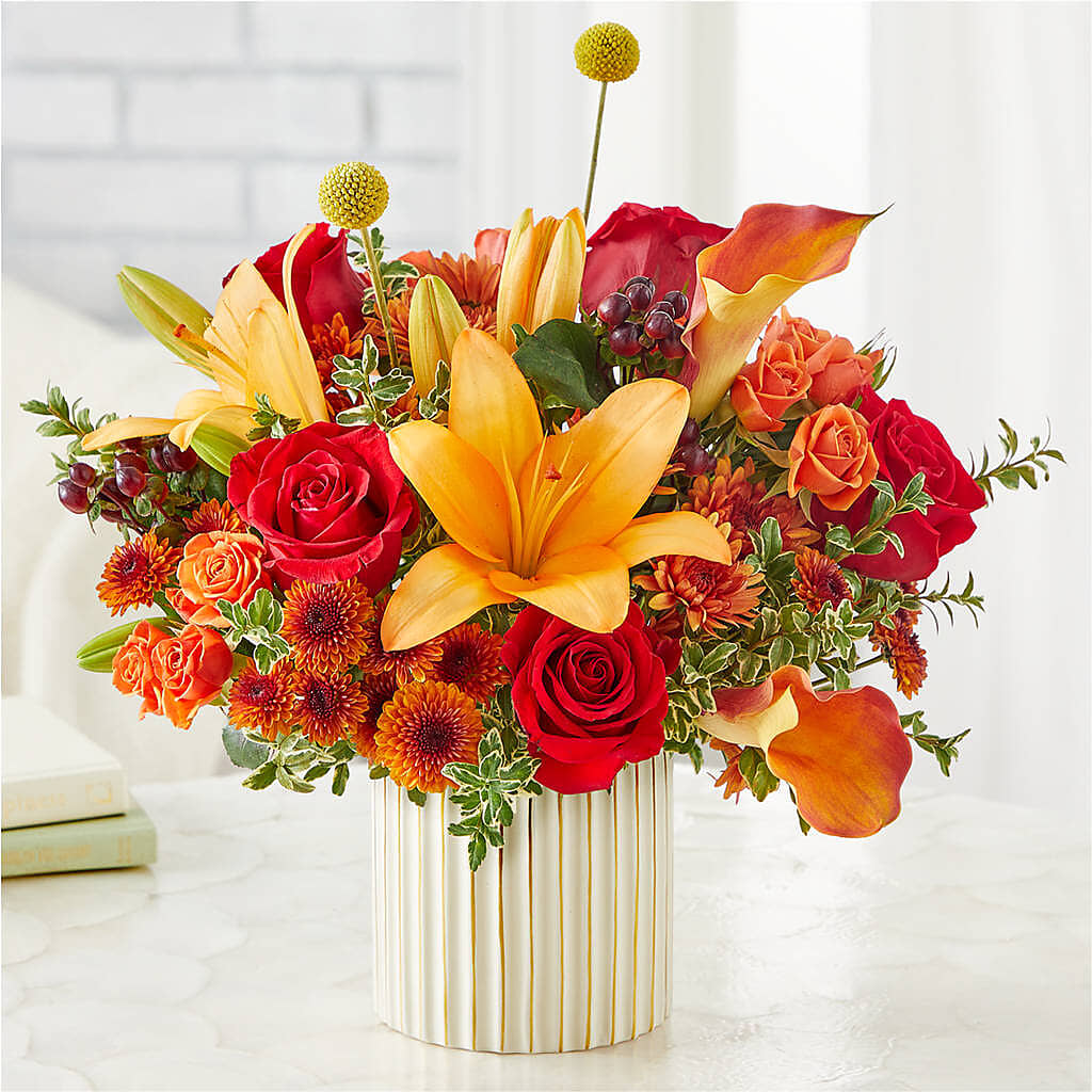 Scarlet Skies Bouquet –  Blossom Shop, Conroe TX