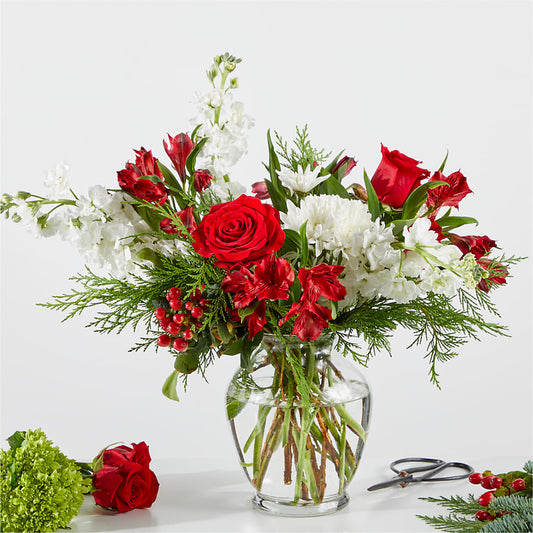 Merry Moment Bouquet – A Florist Original –  Blossom Shop, Conroe TX