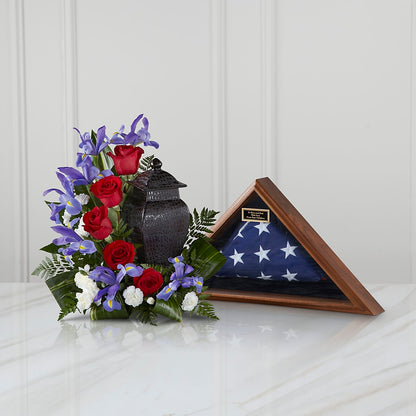 Patriotic Tribute Arrangement –  Blossom Shop, Conroe TX