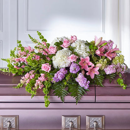 Life's Gratitude Casket Spray –  Blossom Shop, Conroe TX