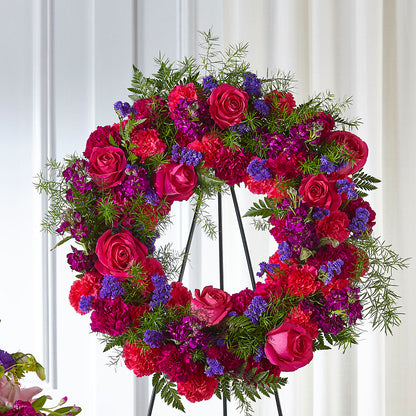 Calming Colors Wreath –  Blossom Shop, Conroe TX