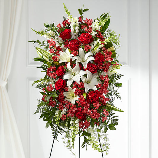 Everlasting Memory Standing Spray –  Blossom Shop, Conroe TX