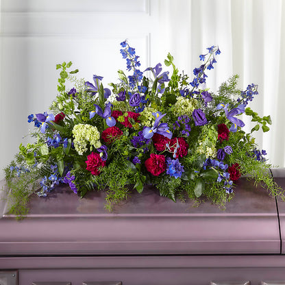 Always Treasured Casket Spray –  Blossom Shop, Conroe TX