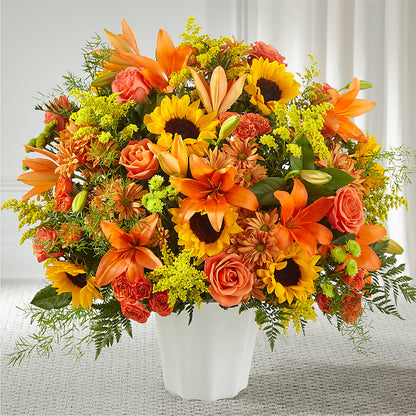 Harvest Thoughts Floor Basket –  Blossom Shop, Conroe TX