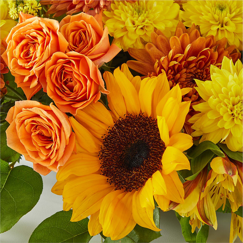 Autumn Harmony Centerpiece –  Blossom Shop, Conroe TX
