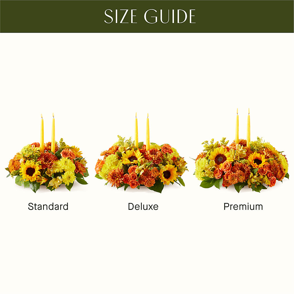 Autumn Harmony Centerpiece –  Blossom Shop, Conroe TX