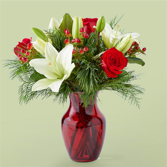 Evergreen Delight Bouquet –  Blossom Shop, Conroe TX