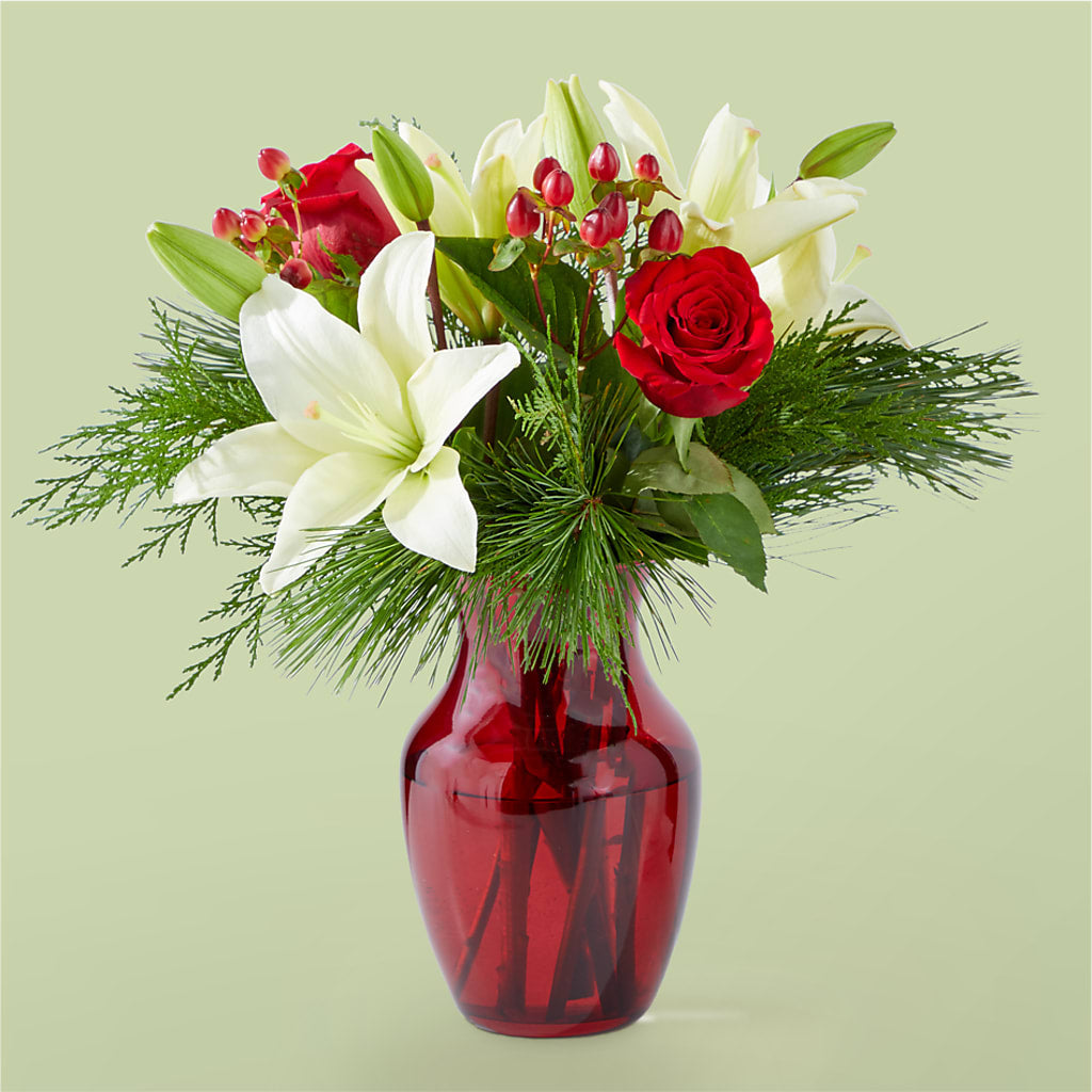 Evergreen Delight Bouquet –  Blossom Shop, Conroe TX