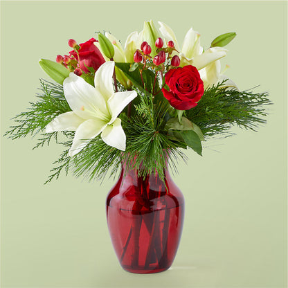 Evergreen Delight Bouquet –  Blossom Shop, Conroe TX