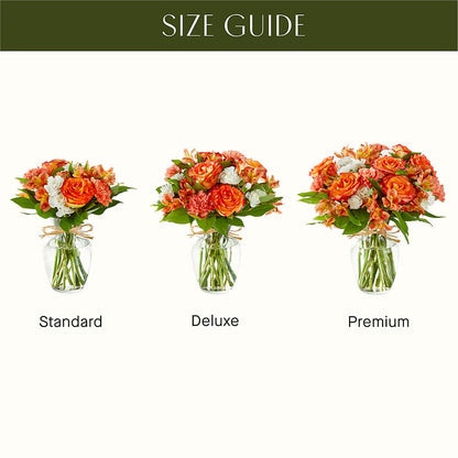 Apricot Glow Bouquet –  Blossom Shop, Conroe TX
