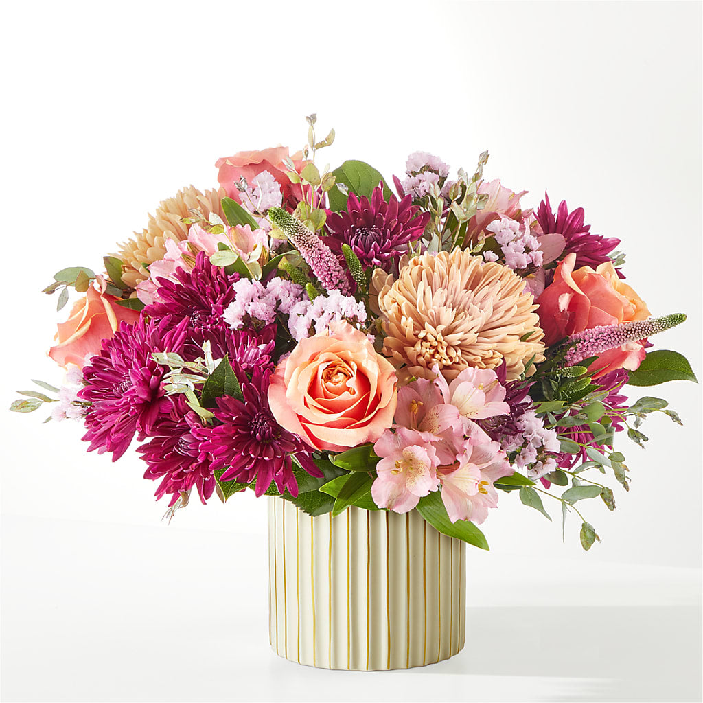 Berry Cobbler Bouquet with Ivory Vase –  Blossom Shop, Conroe TX