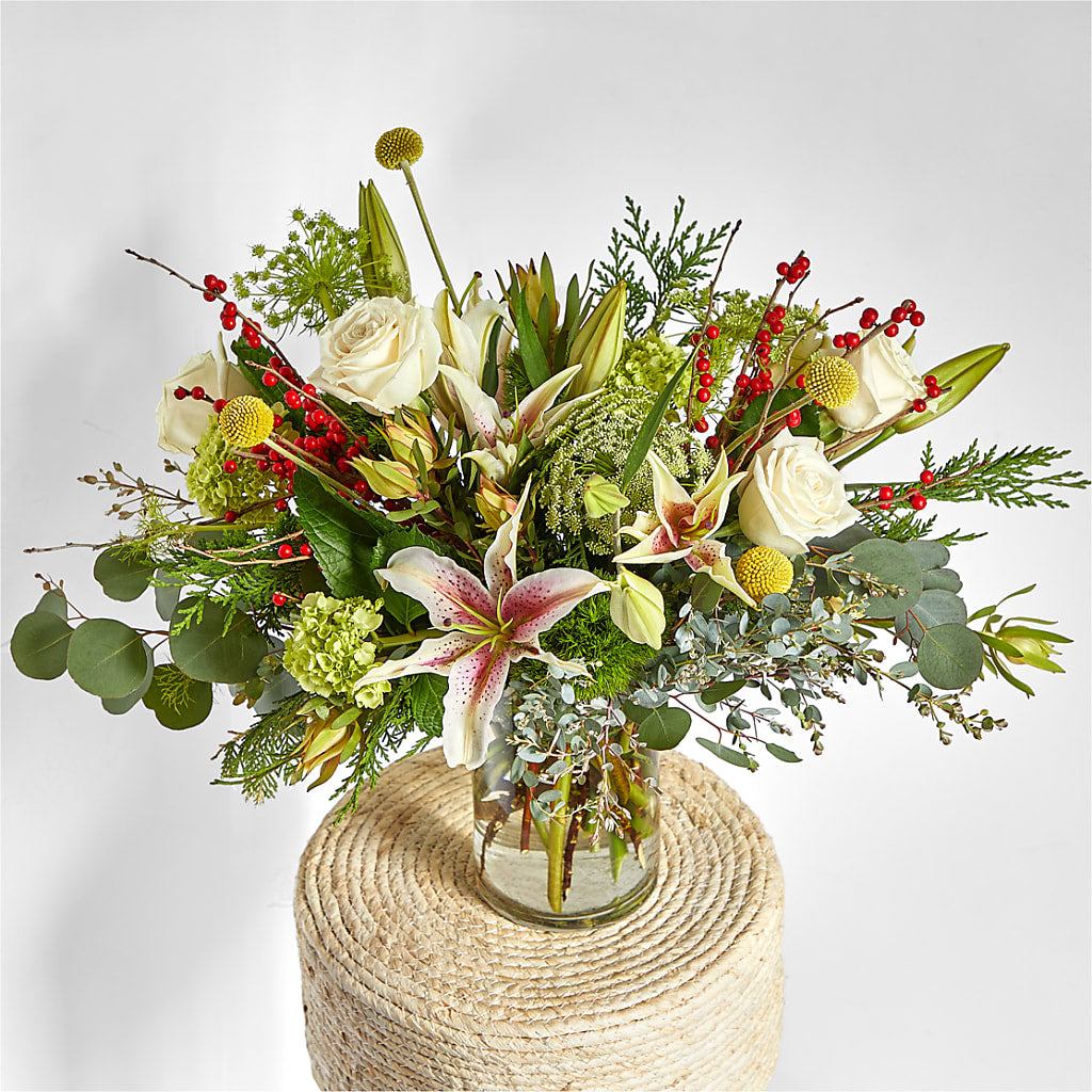 Berry & Bright Bouquet –  Blossom Shop, Conroe TX