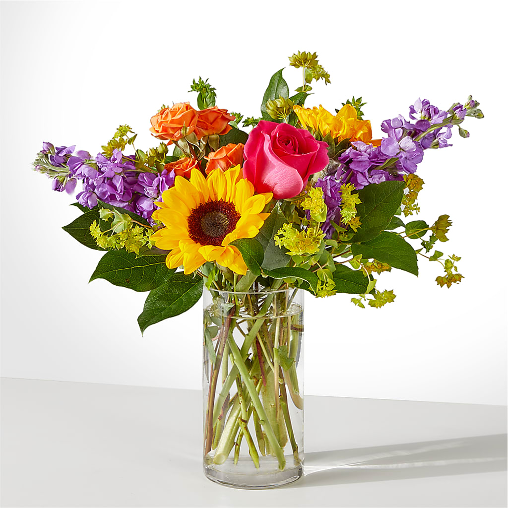 Vibrant Greetings Bouquet –  Blossom Shop, Conroe TX