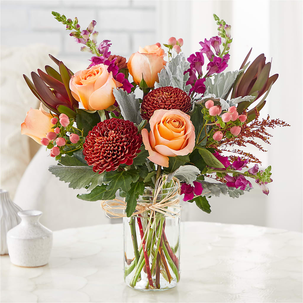 Moody Hues Bouquet –  Blossom Shop, Conroe TX