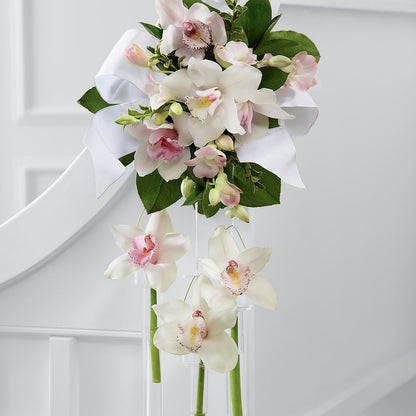 Perfect Entrance Pew Arrangement –  Blossom Shop, Conroe TX