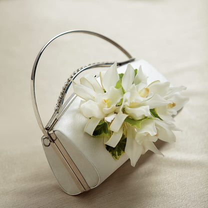 White Purse Decor –  Blossom Shop, Conroe TX