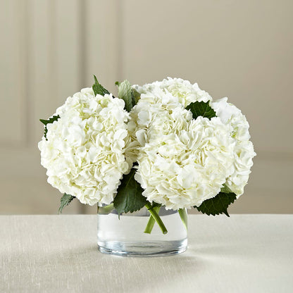 White Hydrangea Bouquet –  Blossom Shop, Conroe TX